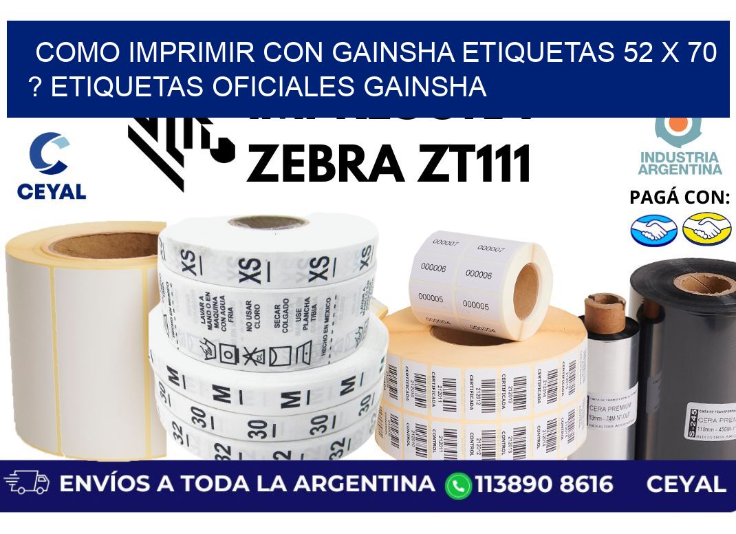 como imprimir con gainsha etiquetas 52 x 70 ? etiquetas oficiales gainsha