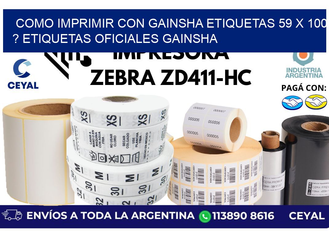 como imprimir con gainsha etiquetas 59 x 100 ? etiquetas oficiales gainsha