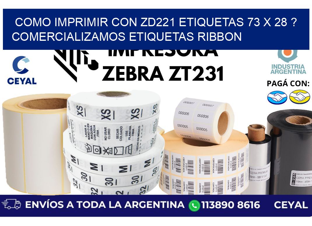 como imprimir con zd221 etiquetas 73 x 28 ? Comercializamos etiquetas ribbon