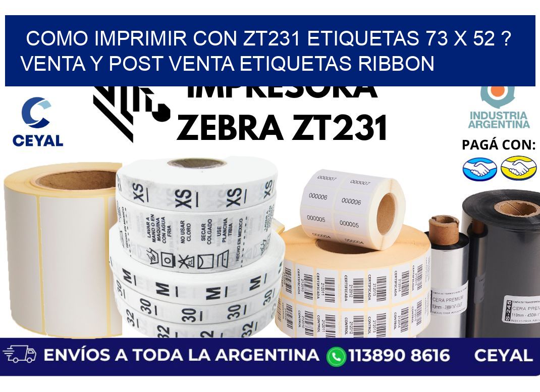 como imprimir con zt231 etiquetas 73 x 52 ? Venta y post venta etiquetas ribbon