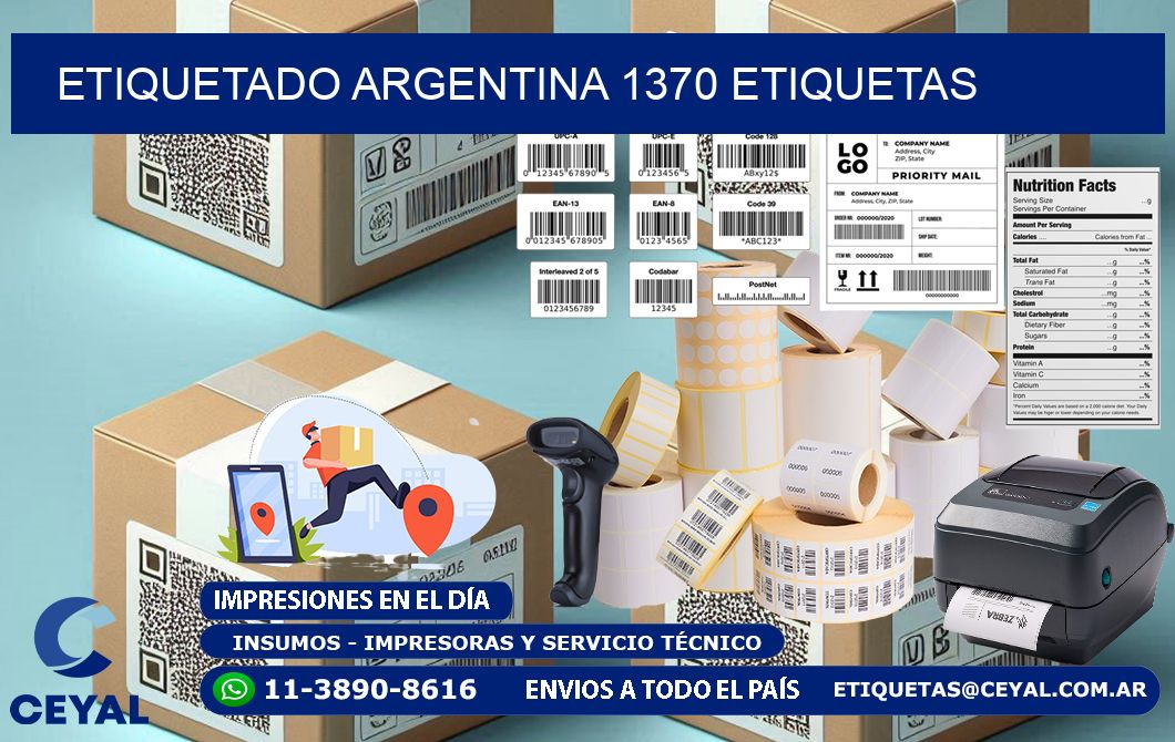 etiquetado argentina 1370 etiquetas