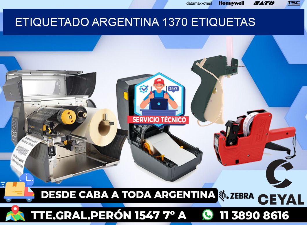 etiquetado argentina 1370 etiquetas