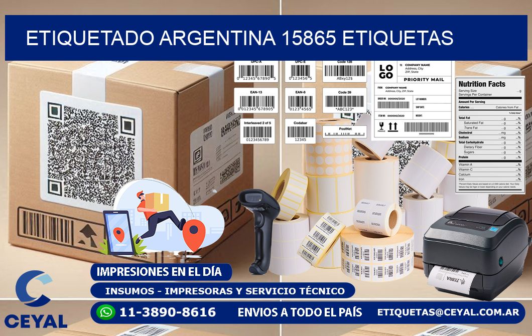etiquetado argentina 15865 etiquetas
