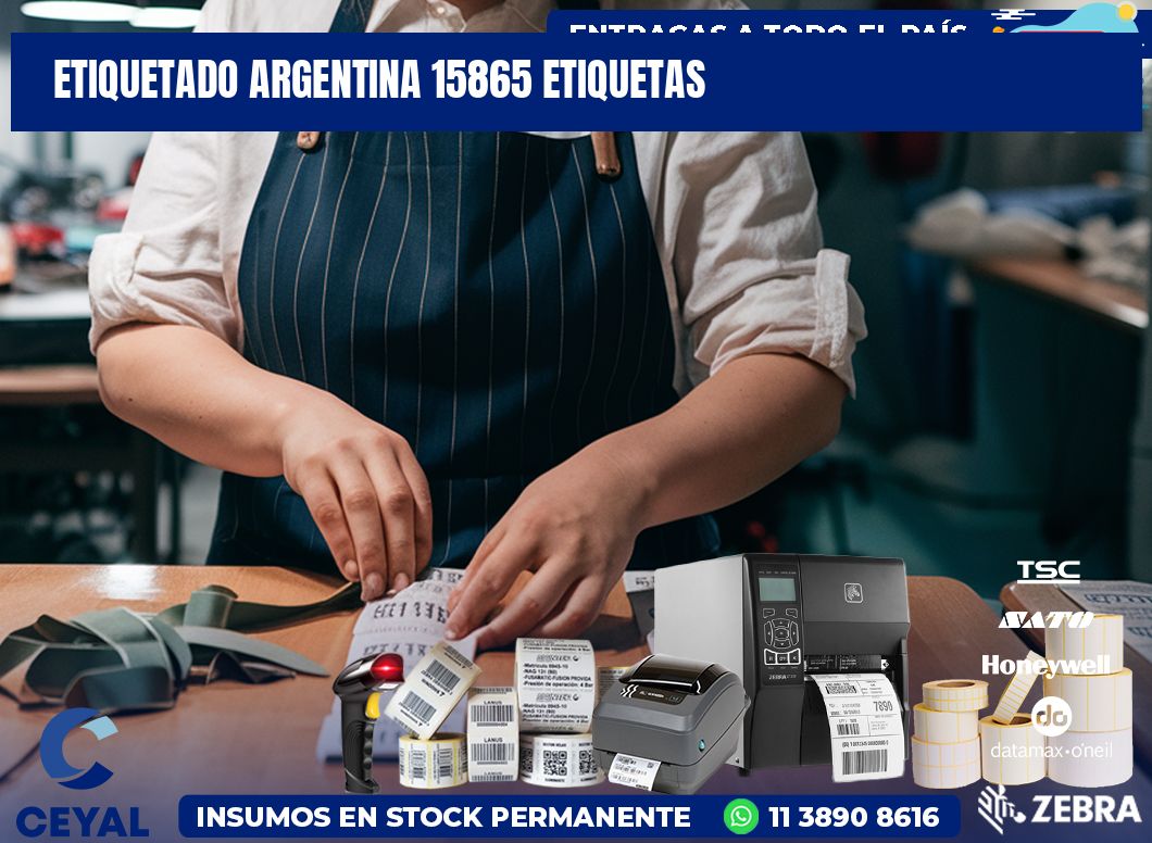 etiquetado argentina 15865 etiquetas