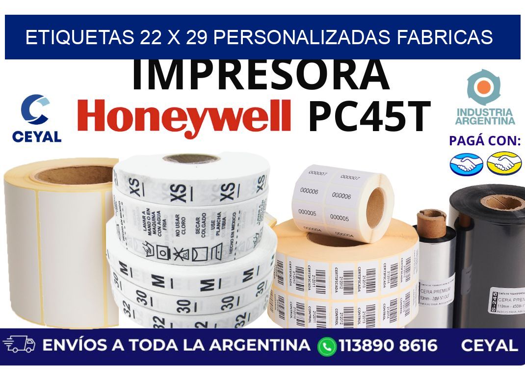 etiquetas 22 x 29 personalizadas fabricas