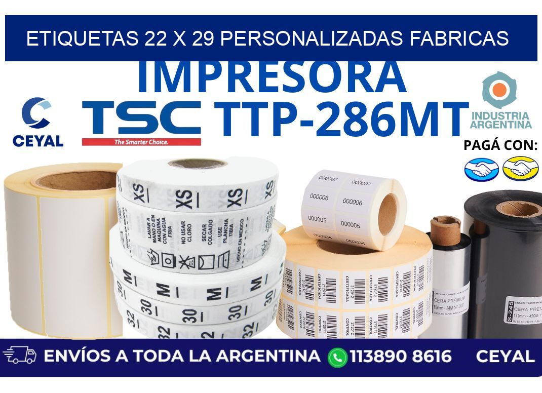 etiquetas 22 x 29 personalizadas fabricas