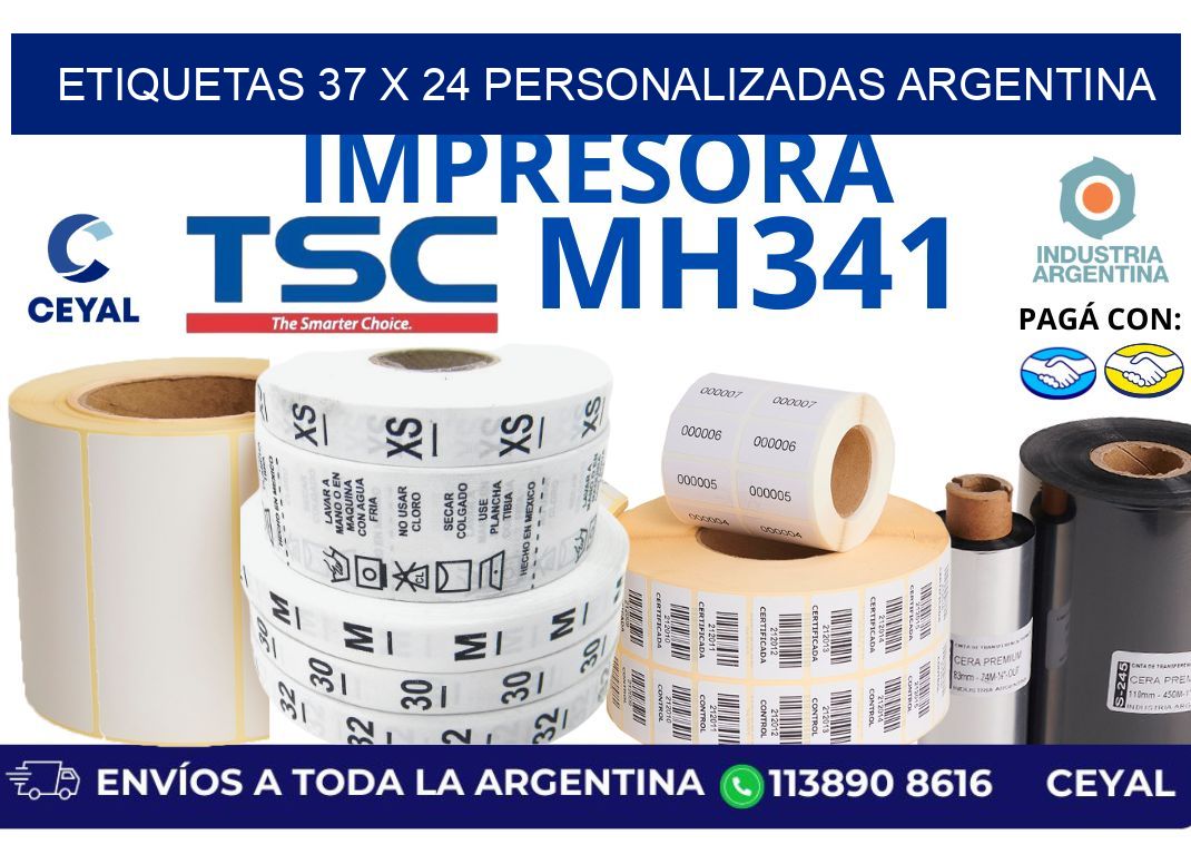 etiquetas 37 x 24 personalizadas argentina