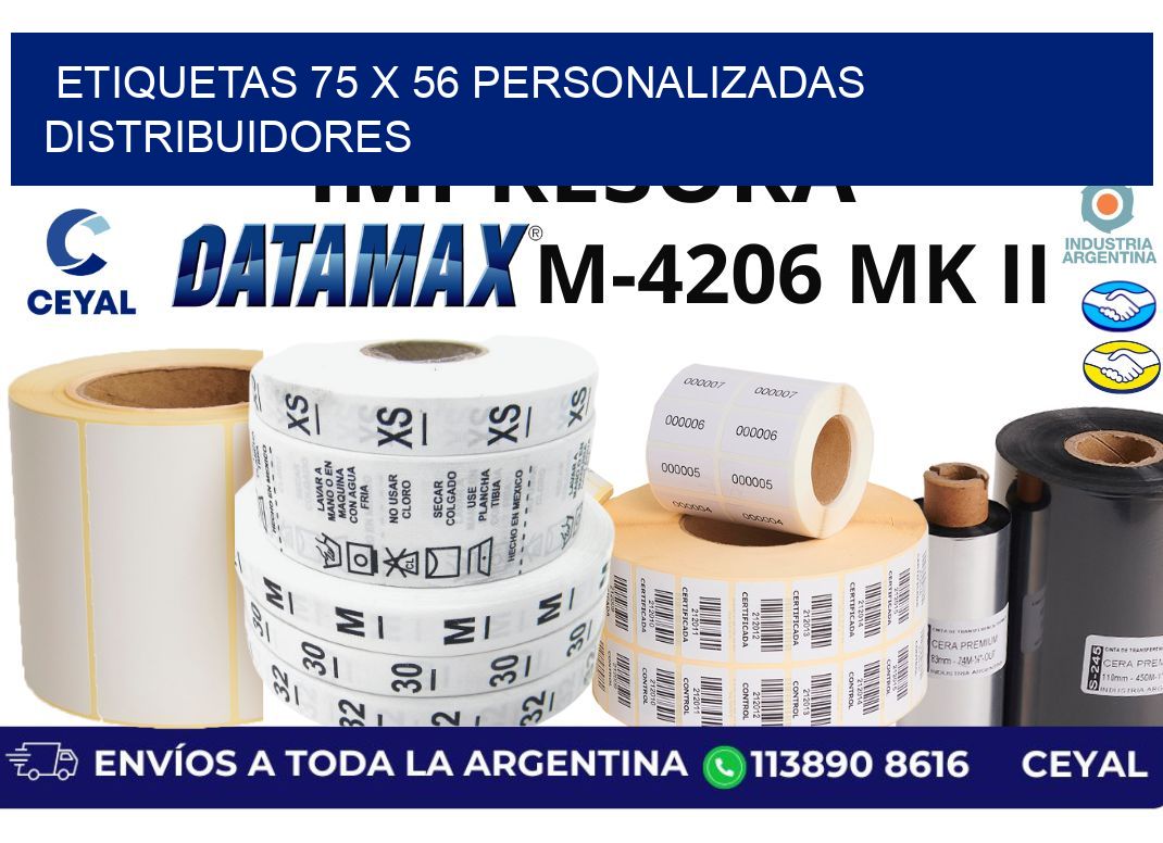 etiquetas 75 x 56 personalizadas distribuidores