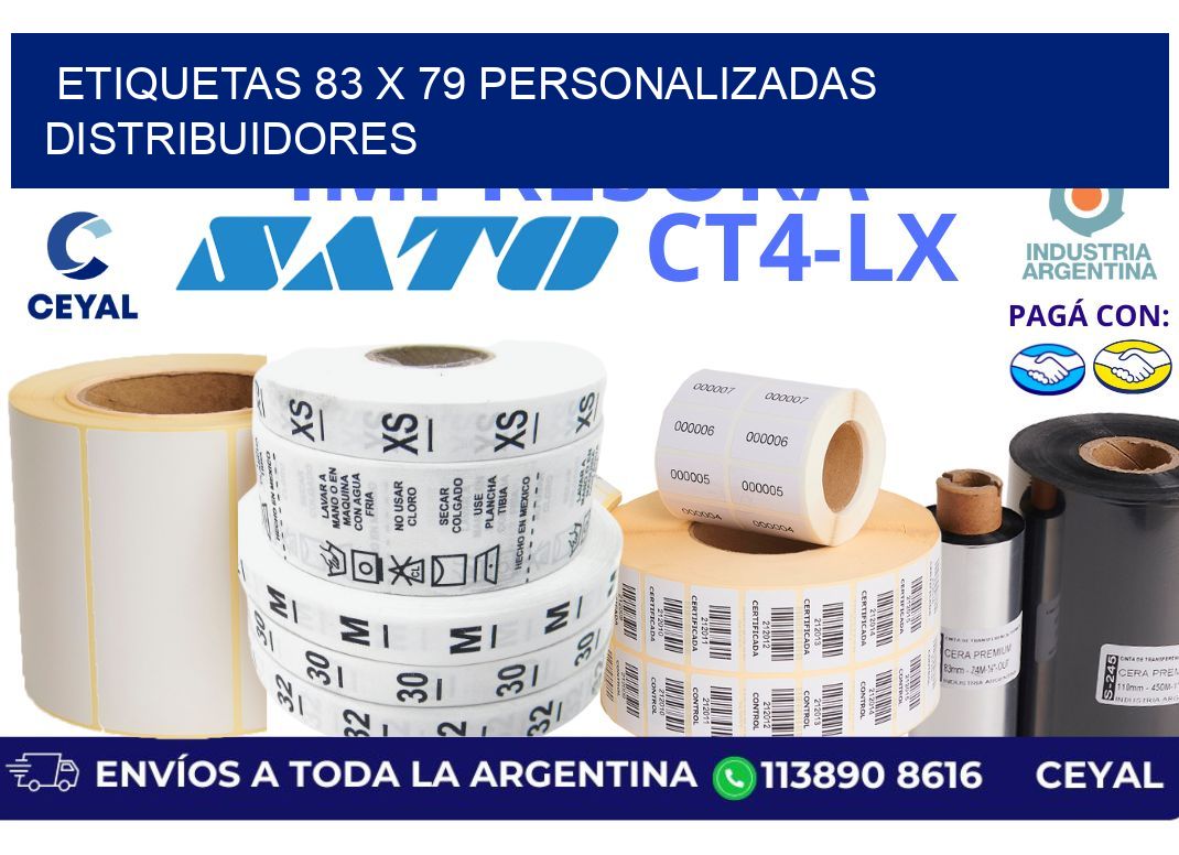 etiquetas 83 x 79 personalizadas distribuidores