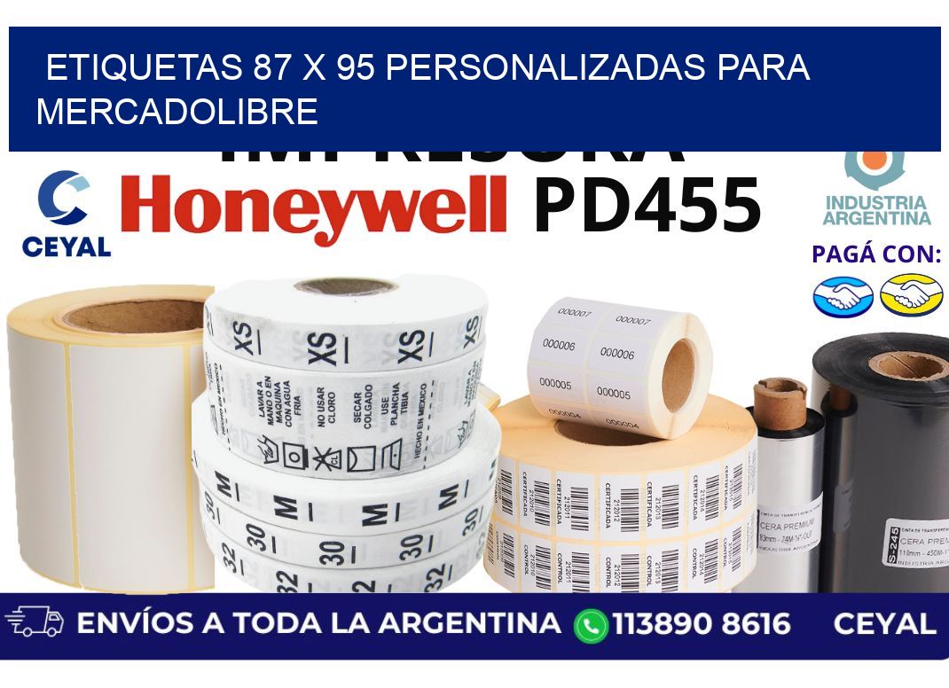 etiquetas 87 x 95 personalizadas para mercadolibre
