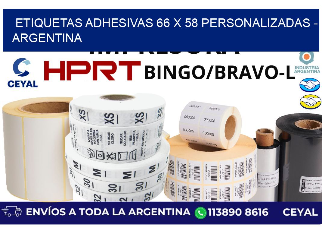 etiquetas adhesivas 66 x 58 personalizadas – Argentina
