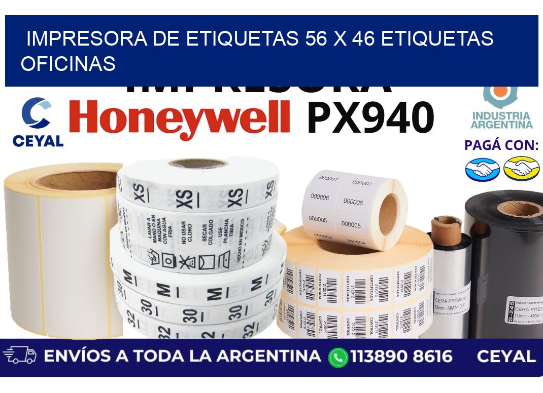 impresora de etiquetas 56 x 46 etiquetas oficinas