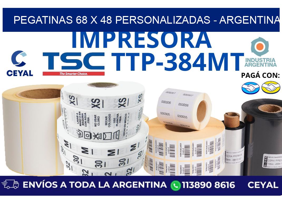 pegatinas 68 x 48 personalizadas - Argentina