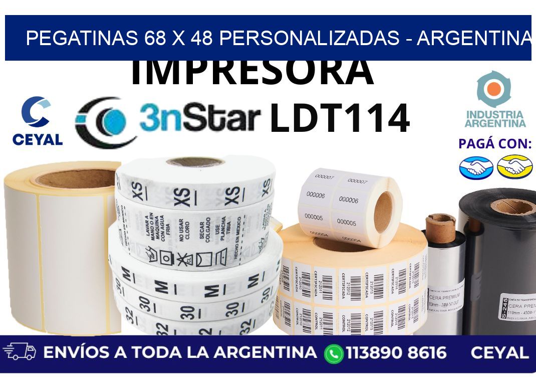 pegatinas 68 x 48 personalizadas – Argentina