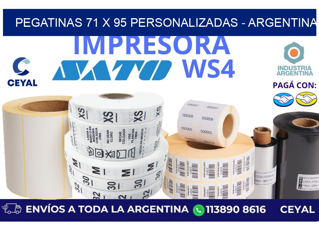 pegatinas 71 x 95 personalizadas - Argentina