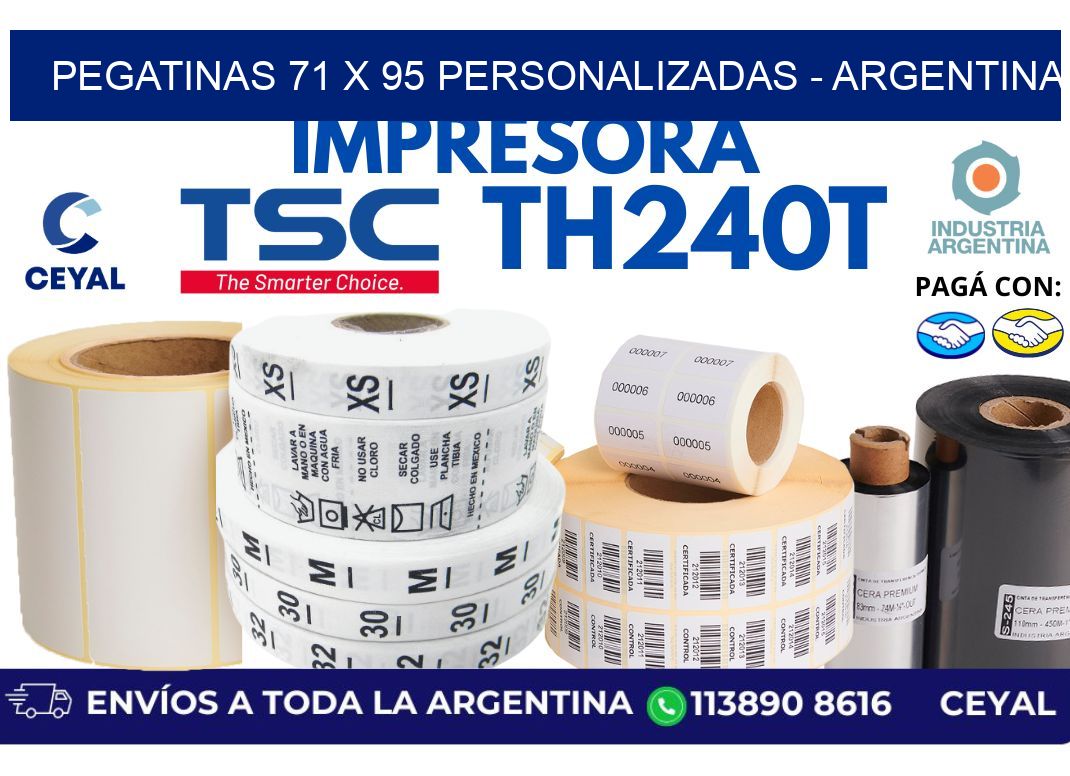 pegatinas 71 x 95 personalizadas - Argentina