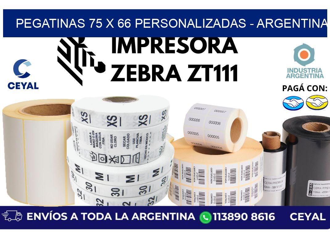 pegatinas 75 x 66 personalizadas - Argentina
