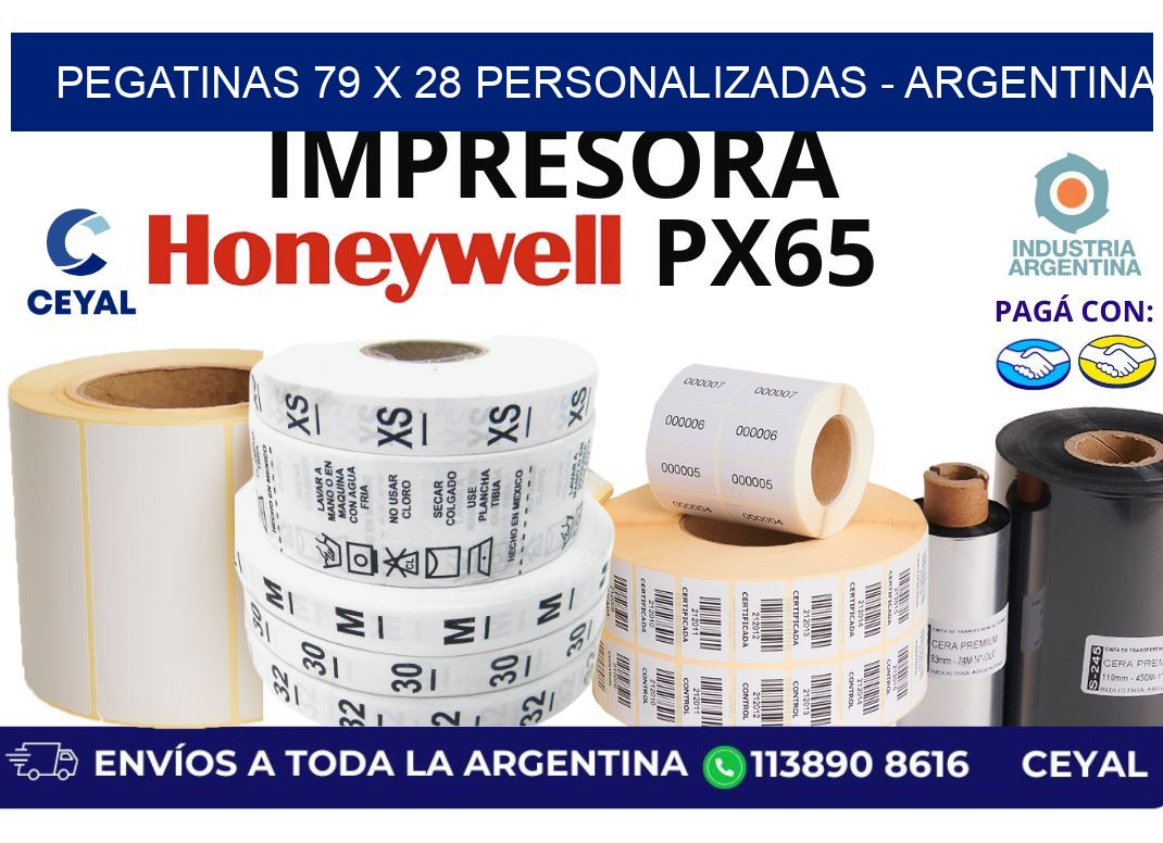 pegatinas 79 x 28 personalizadas - Argentina