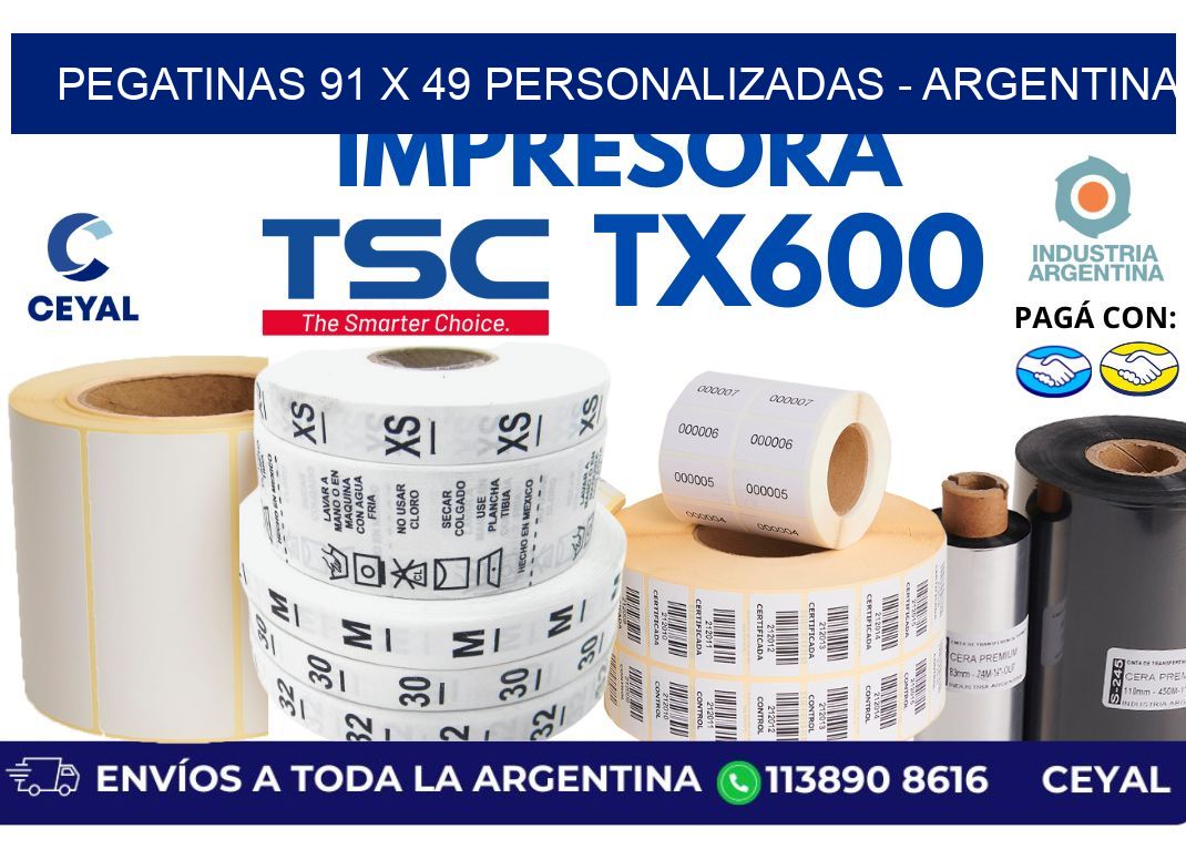 pegatinas 91 x 49 personalizadas – Argentina