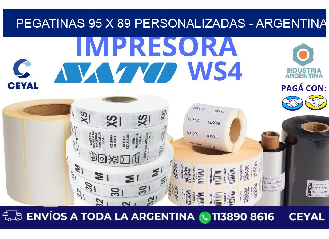 pegatinas 95 x 89 personalizadas - Argentina