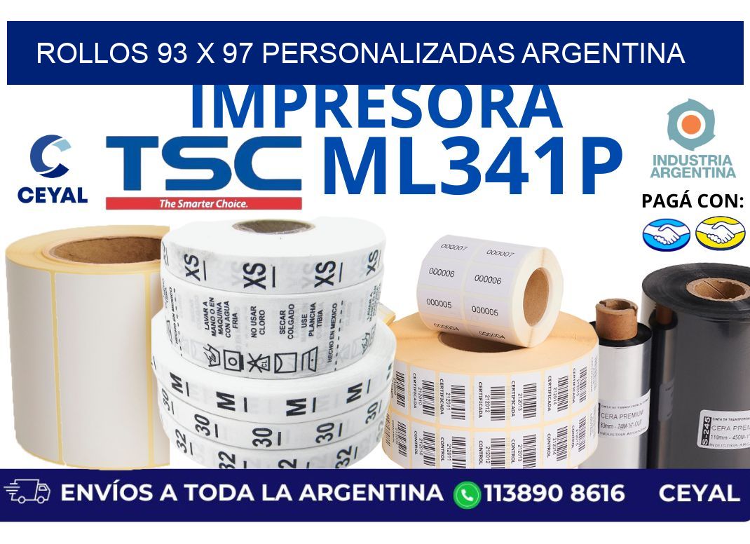 rollos 93 x 97 personalizadas argentina