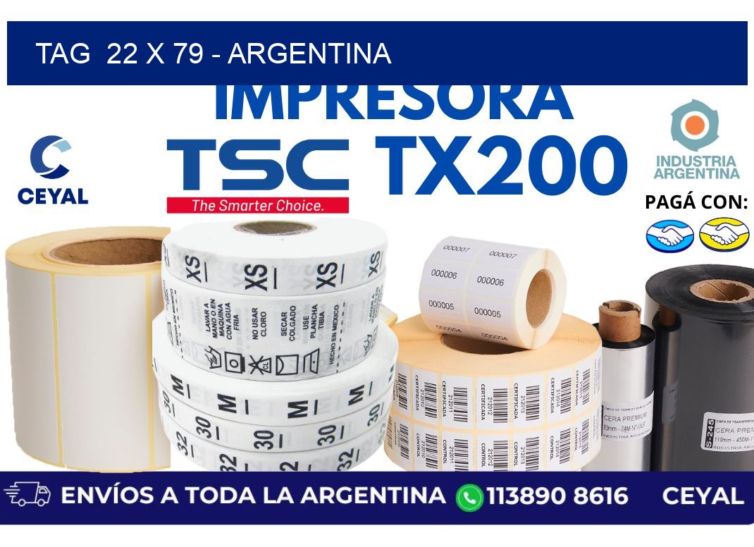 tag  22 x 79 – Argentina