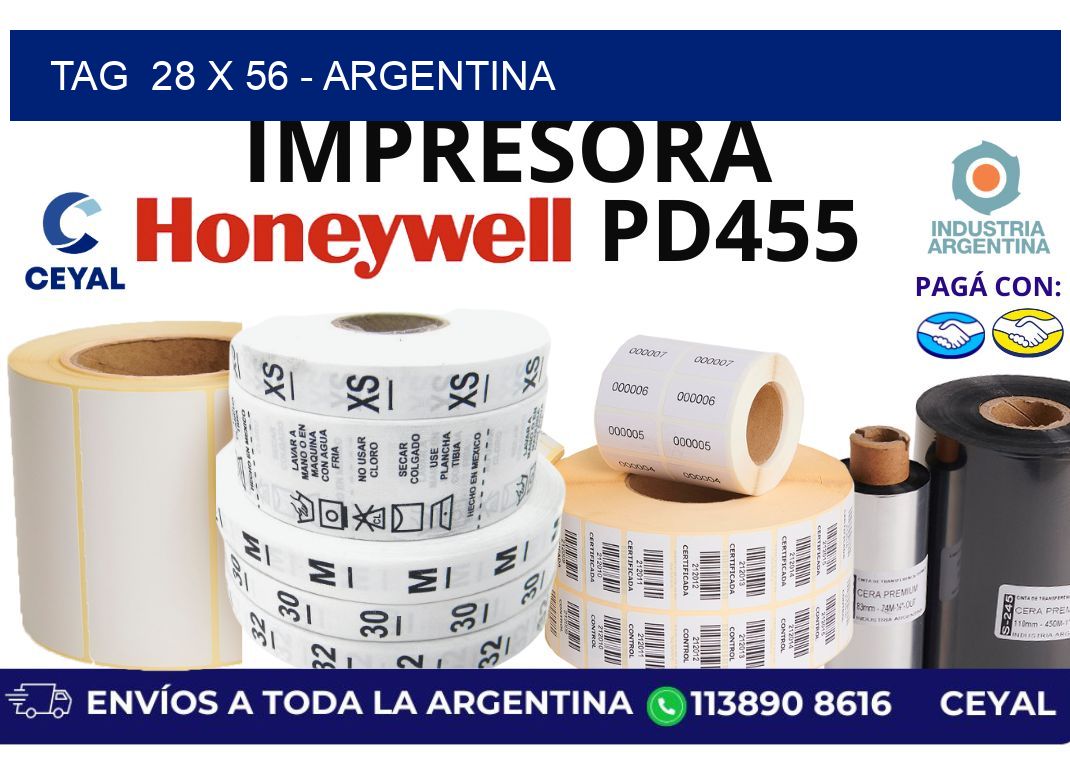 tag  28 x 56 – Argentina