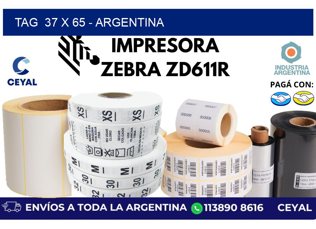 tag  37 x 65 – Argentina