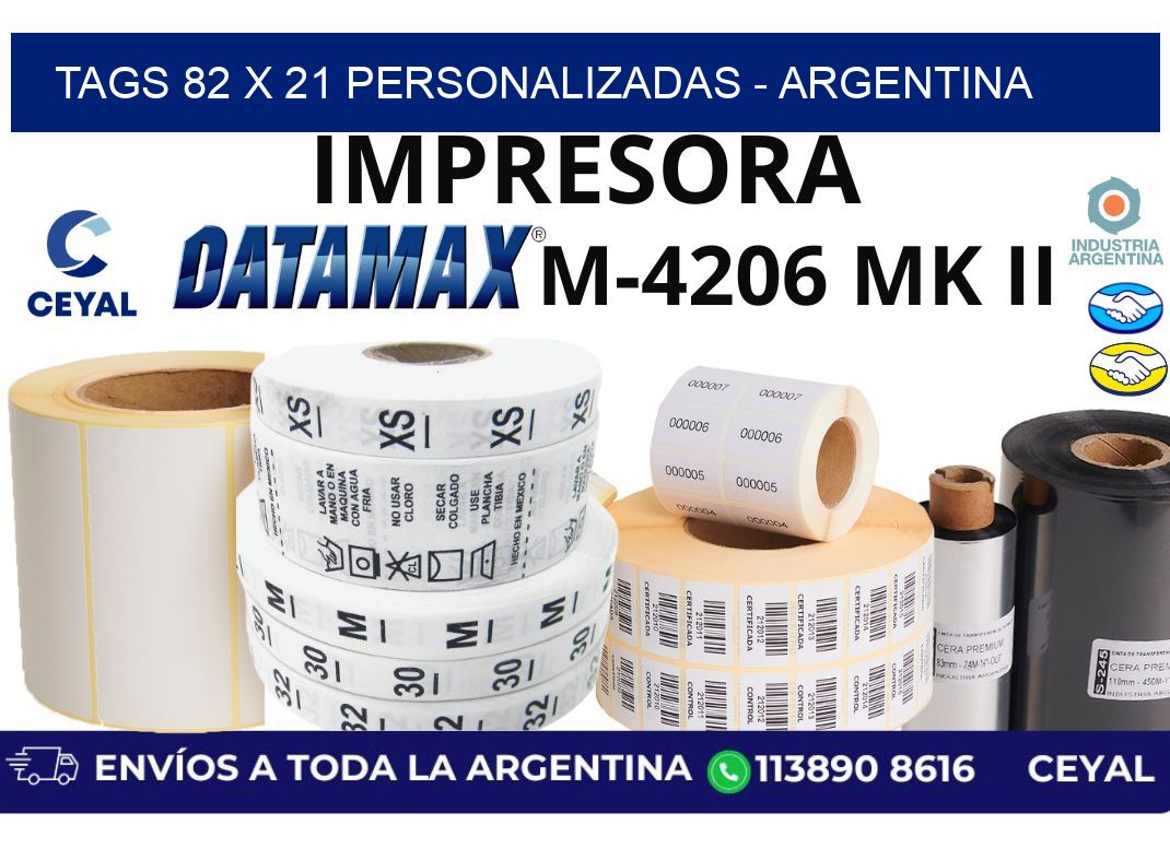 tags 82 x 21 personalizadas – Argentina