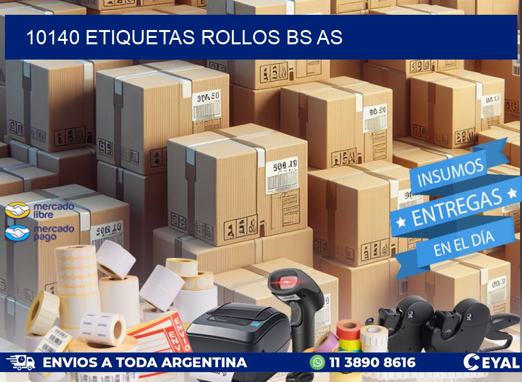10140 etiquetas rollos BS AS