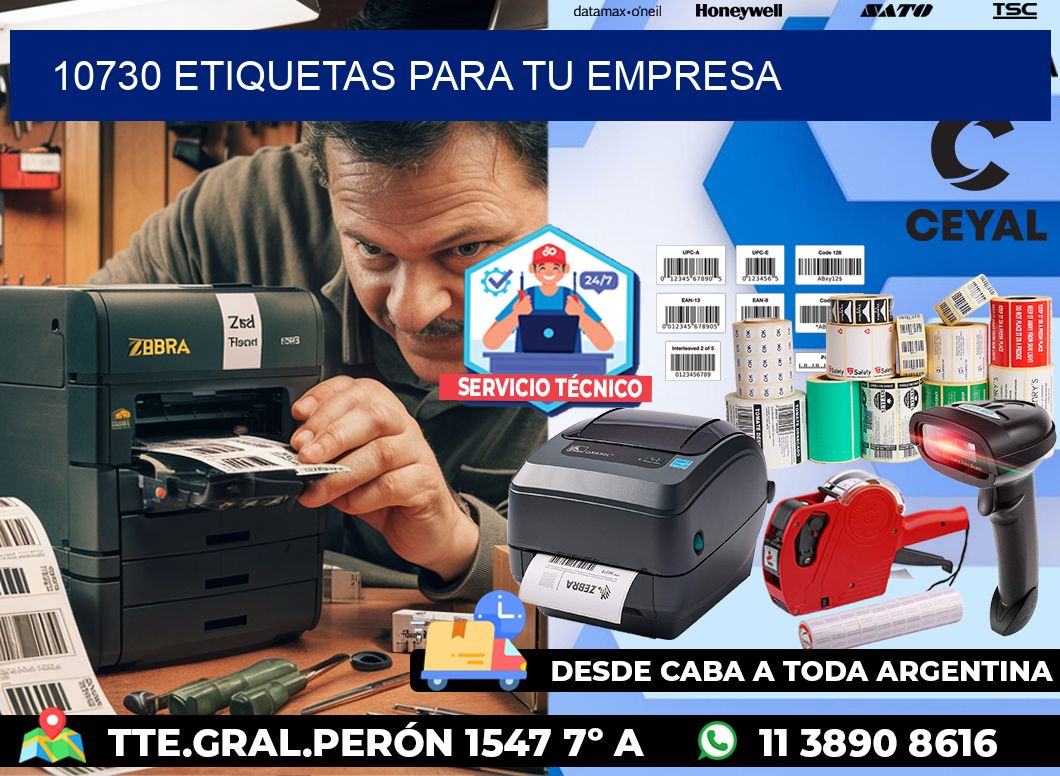 10730 etiquetas para tu empresa