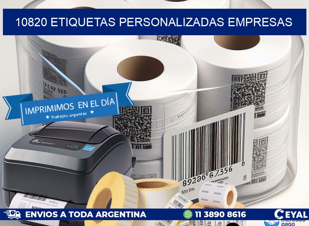10820 Etiquetas personalizadas empresas