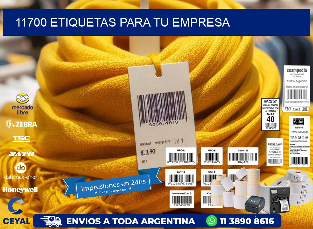 11700 etiquetas para tu empresa