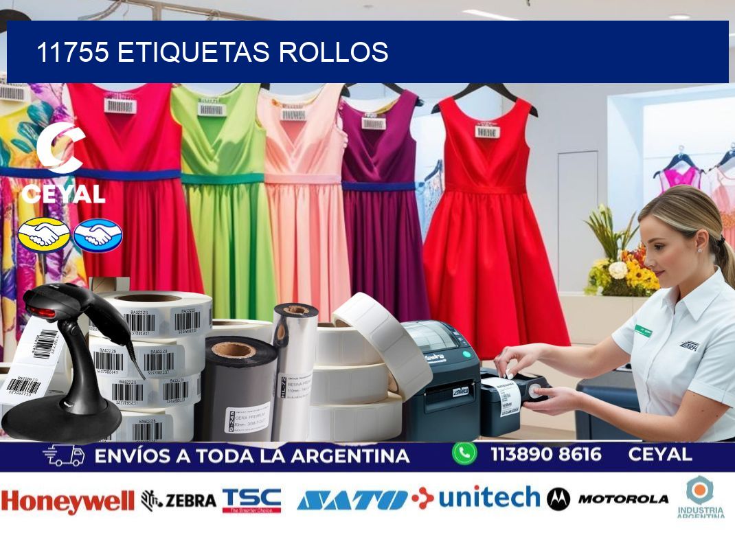 11755 etiquetas rollos