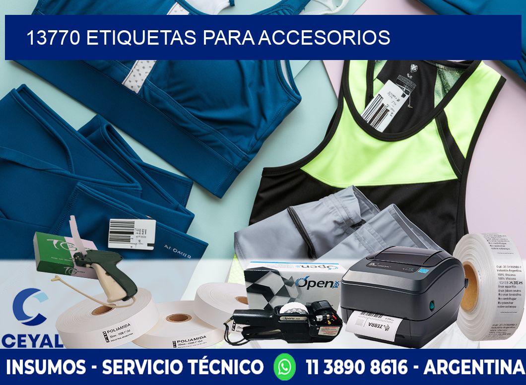 13770 Etiquetas para accesorios