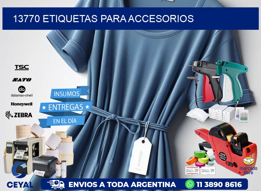 13770 Etiquetas para accesorios