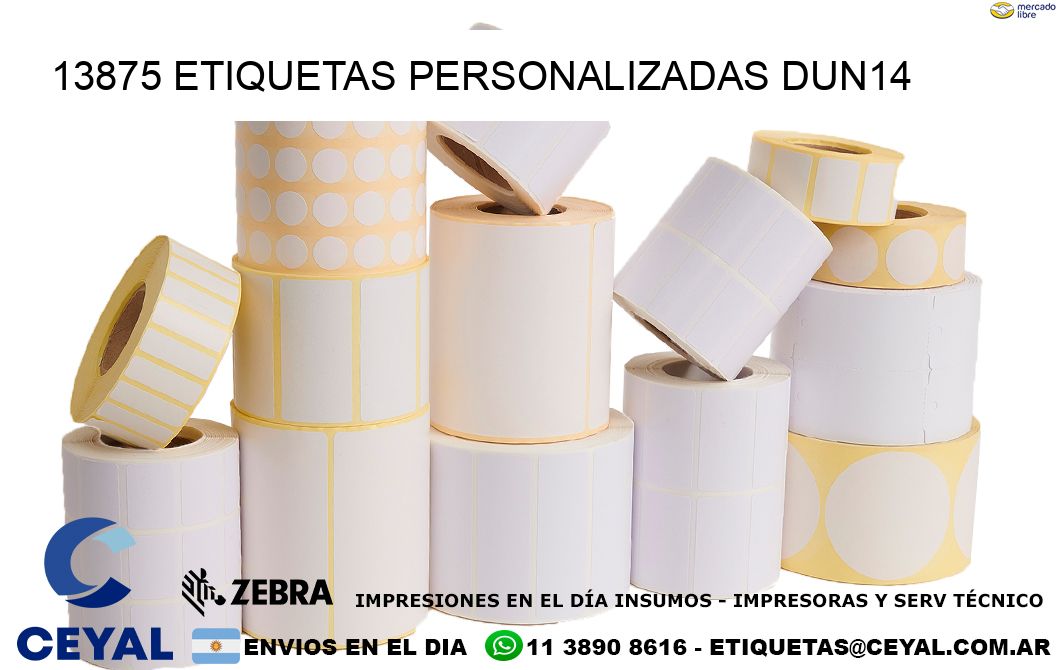 13875 Etiquetas personalizadas dun14