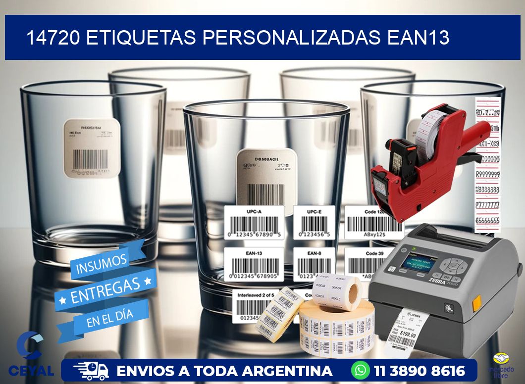 14720 Etiquetas personalizadas ean13