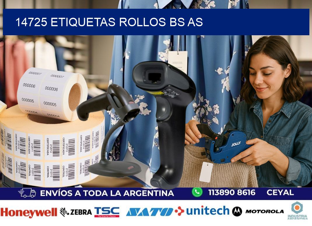 14725 etiquetas rollos BS AS
