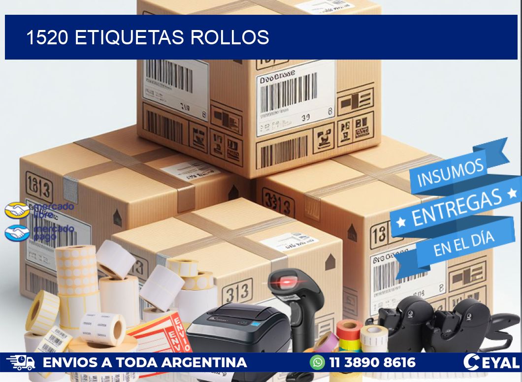 1520 etiquetas rollos