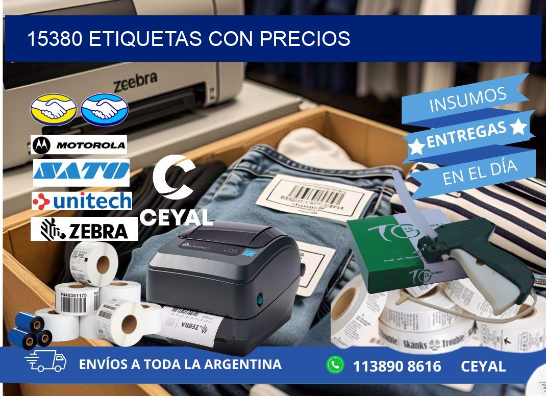 15380 etiquetas con precios