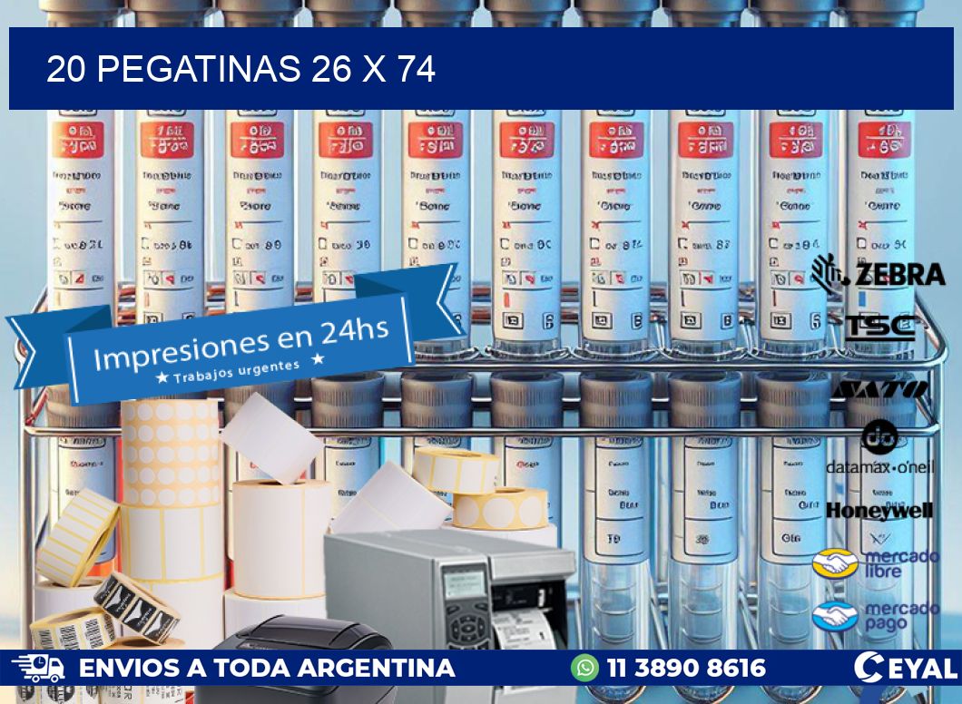20 PEGATINAS 26 x 74