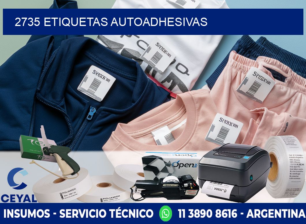 2735 etiquetas autoadhesivas