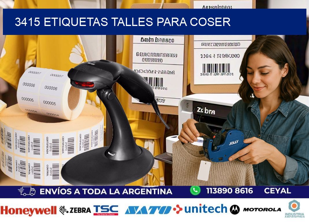 3415 ETIQUETAS TALLES PARA COSER
