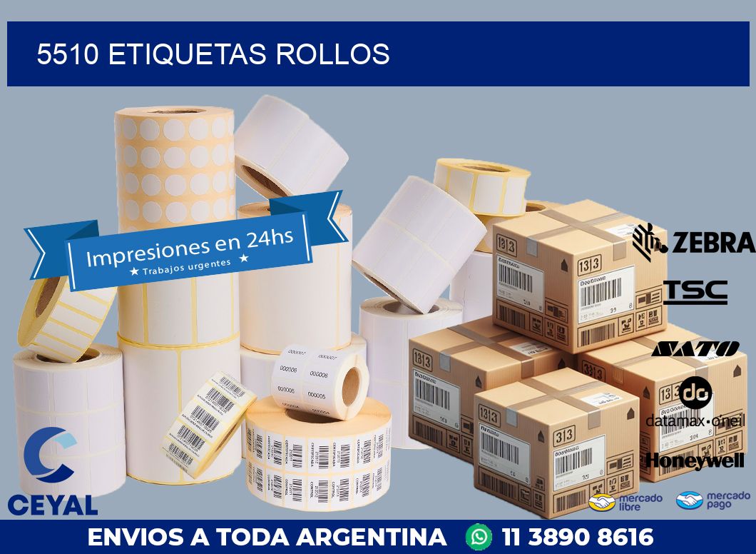 5510 etiquetas rollos