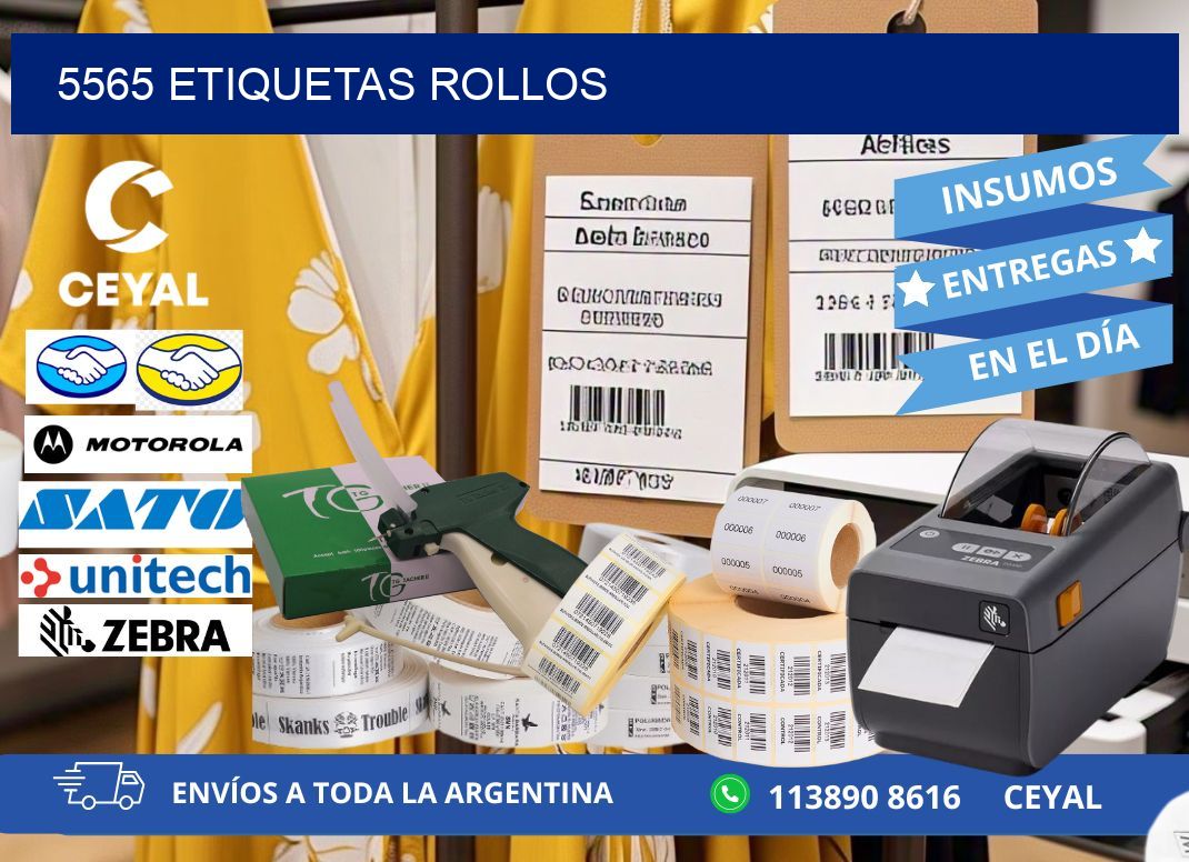 5565 Etiquetas rollos