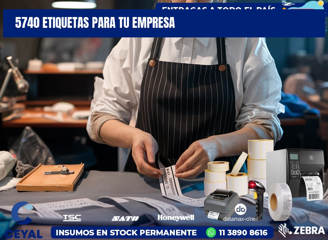 5740 etiquetas para tu empresa