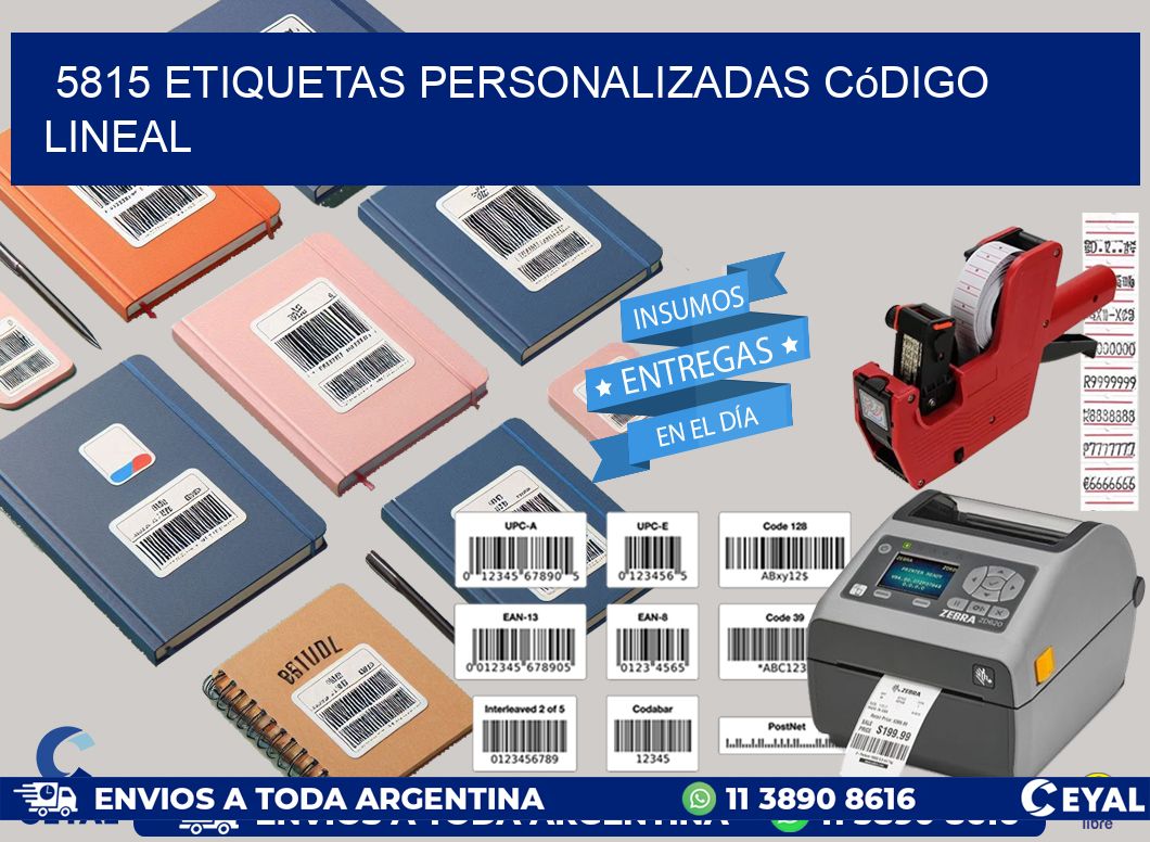 5815 Etiquetas personalizadas código lineal