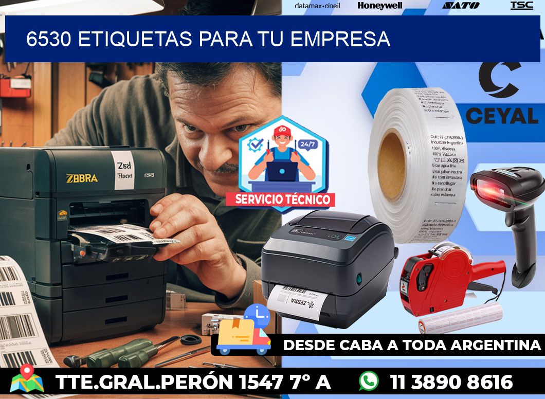 6530 etiquetas para tu empresa