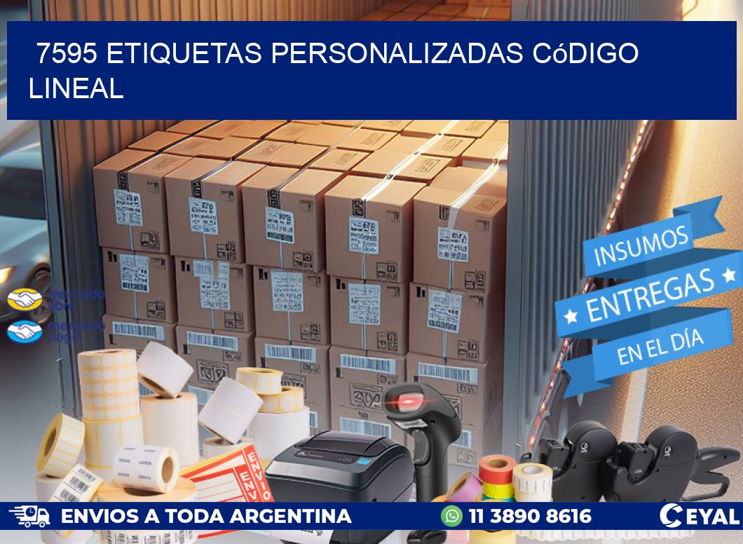 7595 Etiquetas personalizadas código lineal
